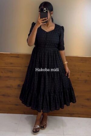 1 Hakoba midi black
