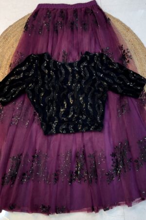 1 Pongal Lehenga wine
