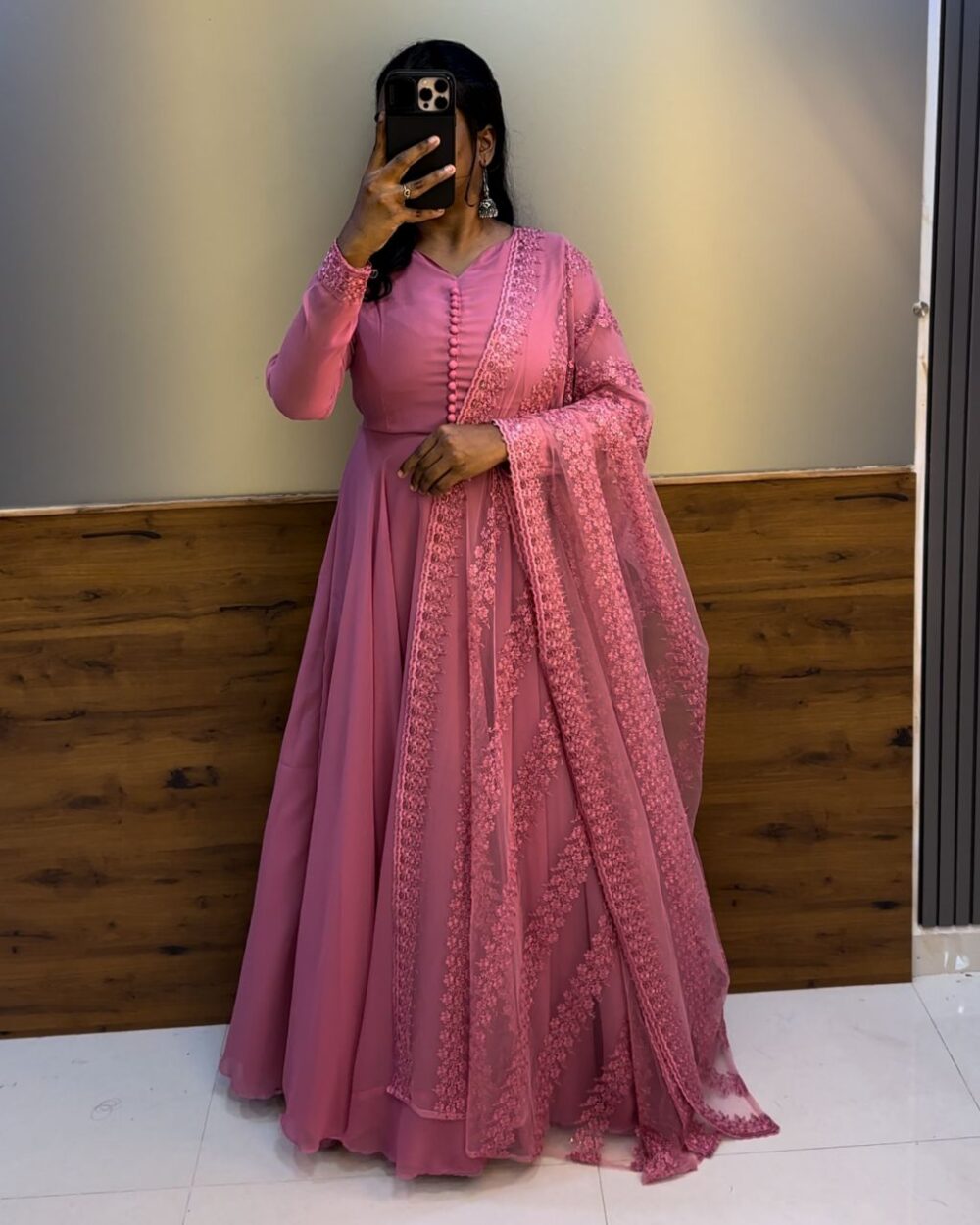 1 Pongal Gown pink