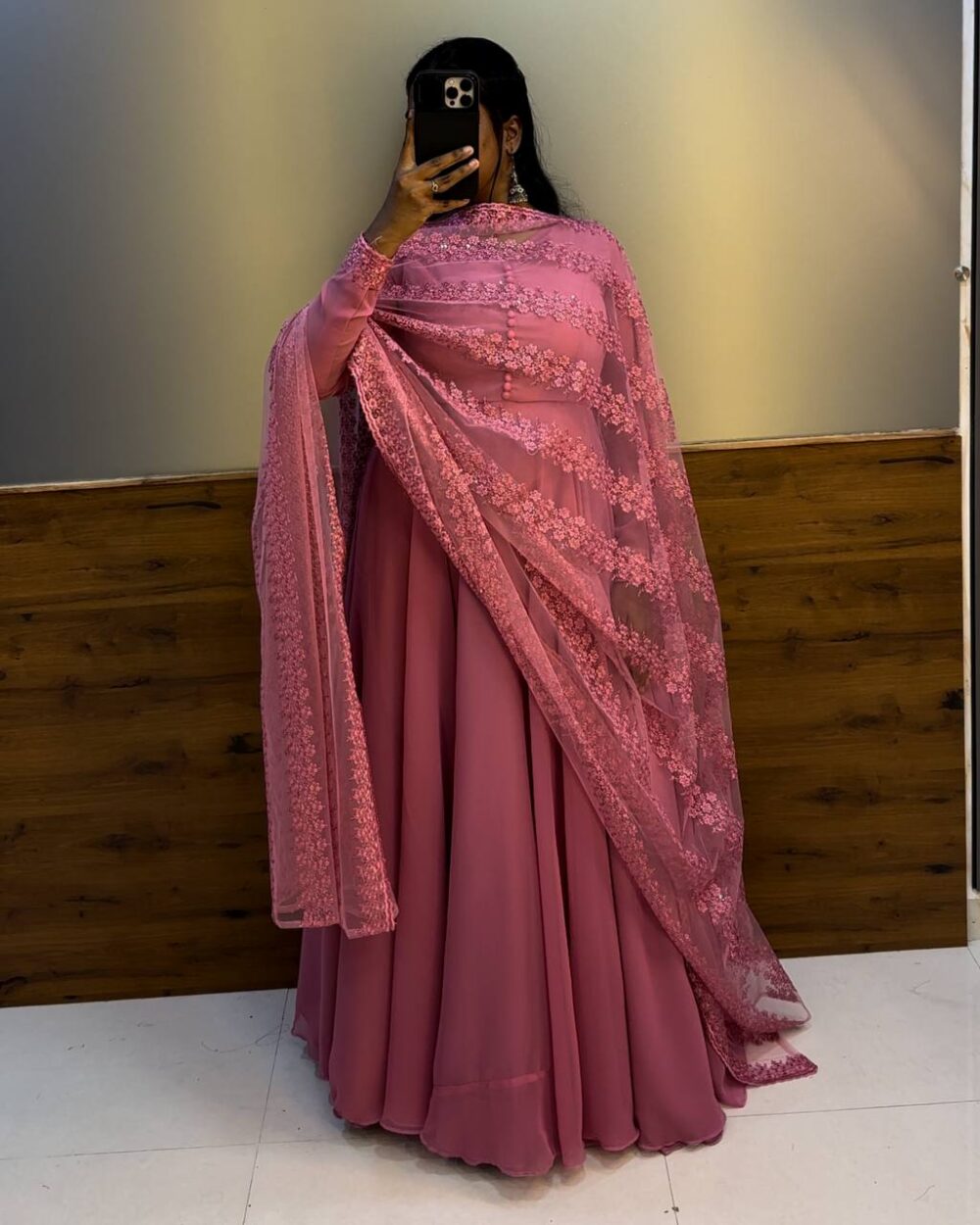 1 Pongal Gown pink - Image 4