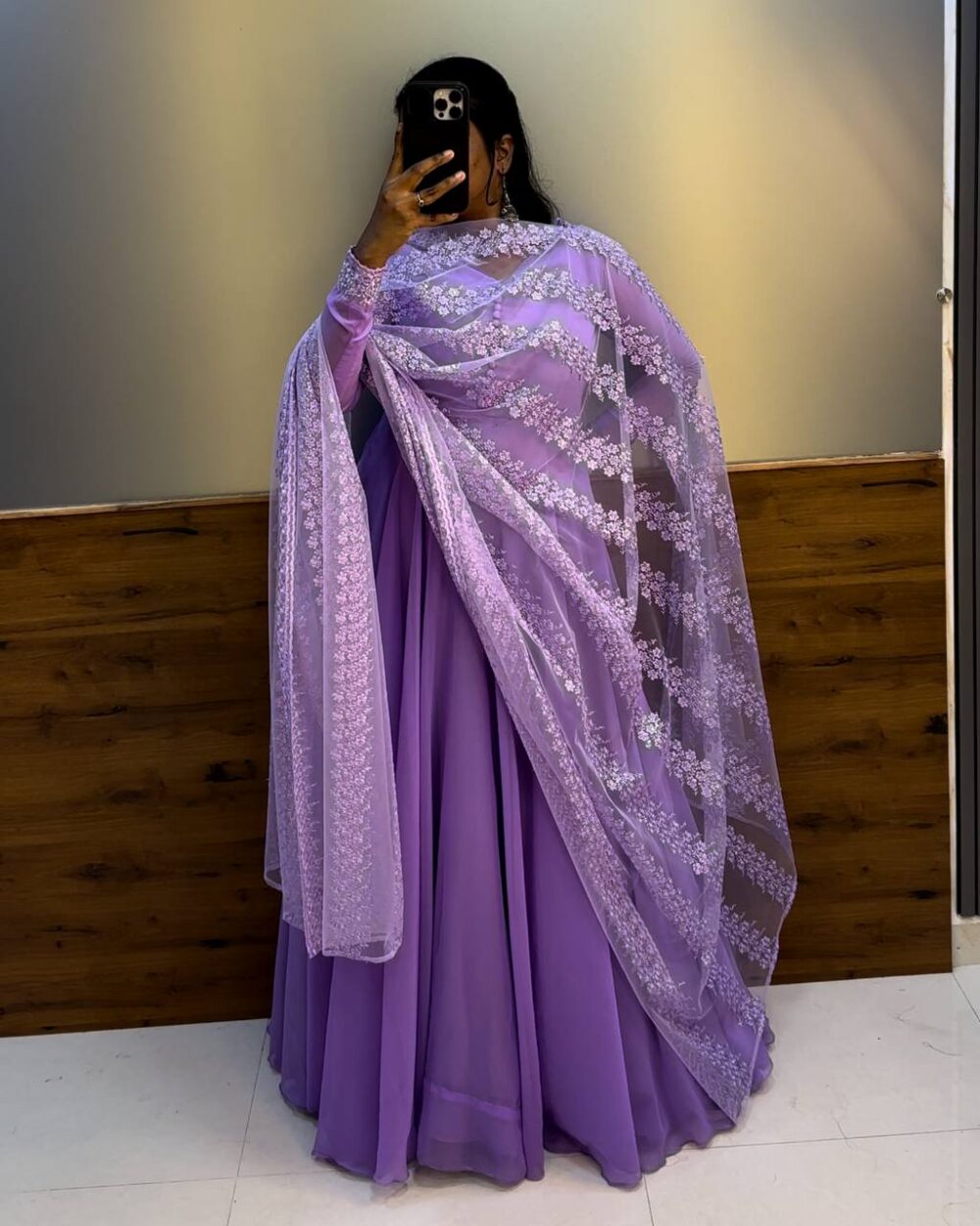 1 Pongal Gown Lavender - Image 3
