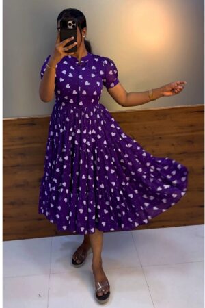 1 heart midi purple