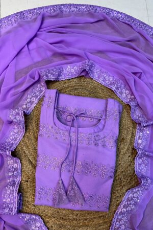 1 Net Kurti ( Lavender )
