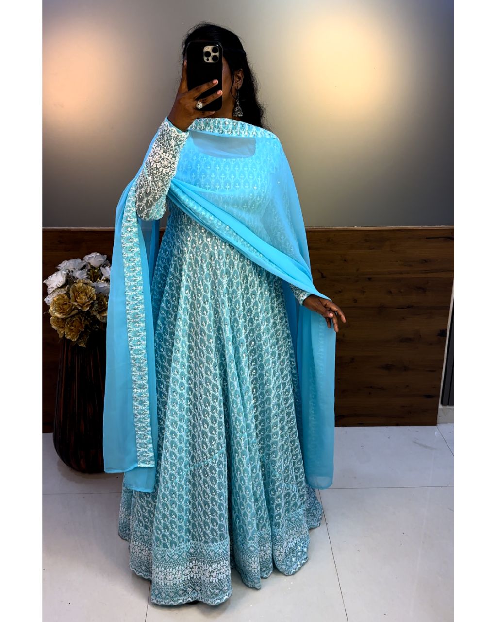 1 Nandhini Gown - Blue