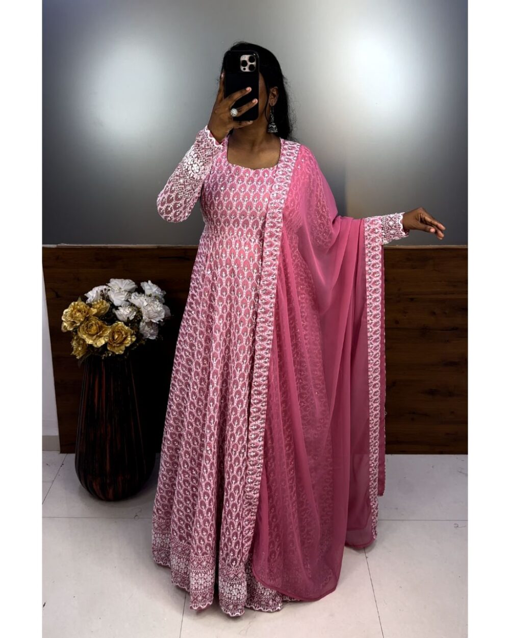 1 Nandhini Gown - pink