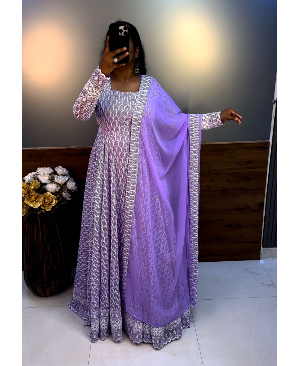 1 Nandhini Gown - Lavender