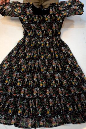 Tribal Print Frock (Black)