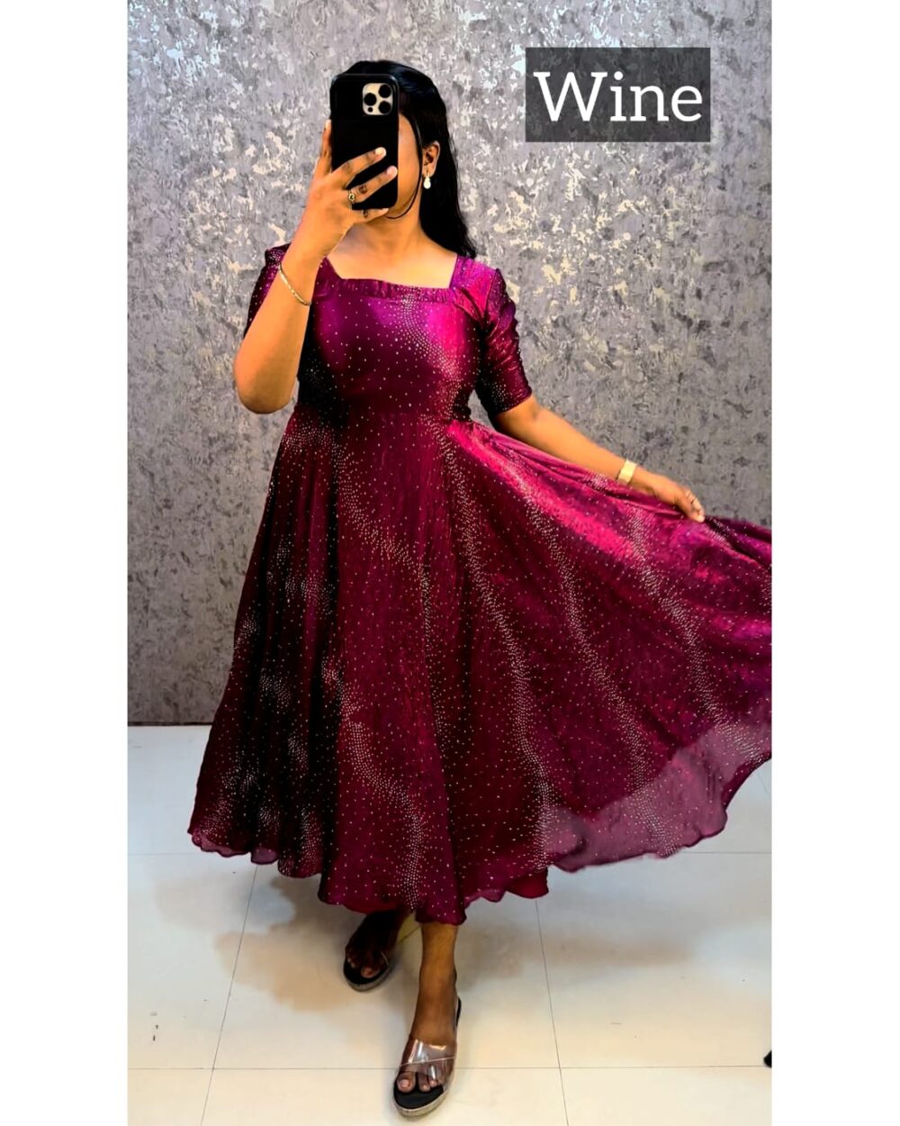 Diamond Frock (Wine)